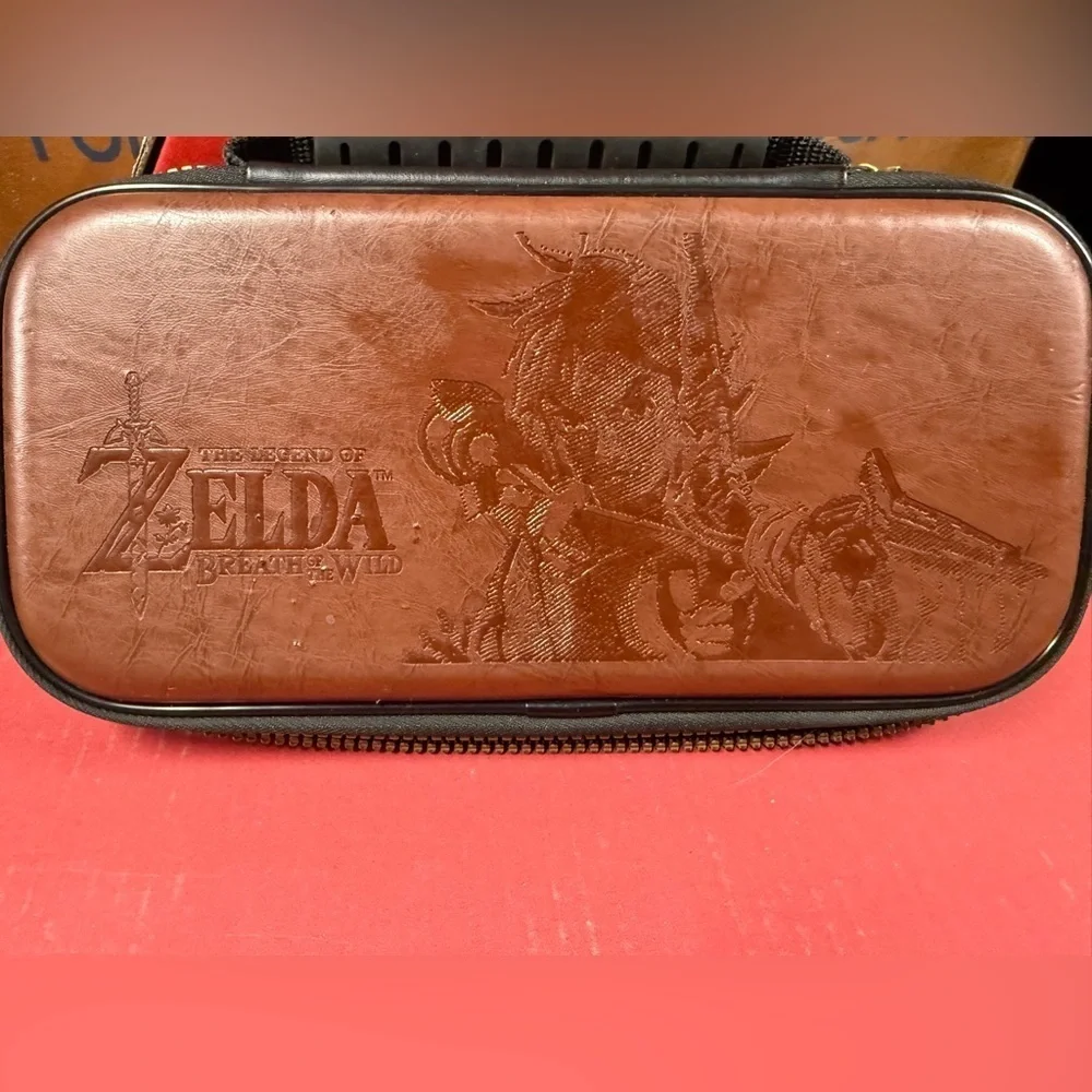 Nintendo Brown Handheld Console Case Zelda Design